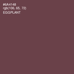#6A4148 - Eggplant Color Image