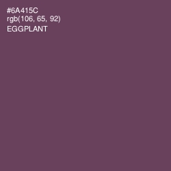 #6A415C - Eggplant Color Image