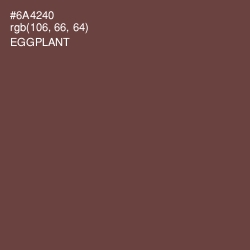 #6A4240 - Eggplant Color Image