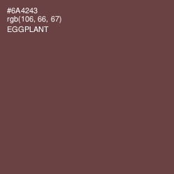 #6A4243 - Eggplant Color Image