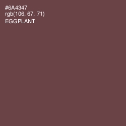 #6A4347 - Eggplant Color Image