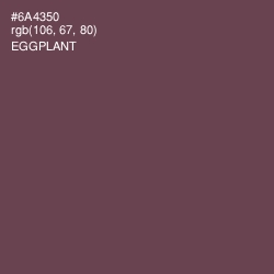 #6A4350 - Eggplant Color Image