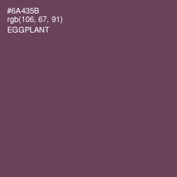 #6A435B - Eggplant Color Image