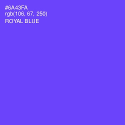 #6A43FA - Royal Blue Color Image