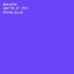 #6A43FB - Royal Blue Color Image