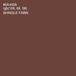 #6A443A - Shingle Fawn Color Image