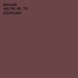 #6A4446 - Eggplant Color Image