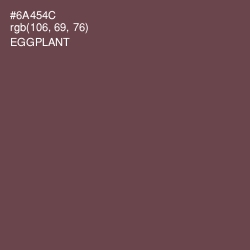 #6A454C - Eggplant Color Image