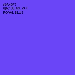 #6A45F7 - Royal Blue Color Image