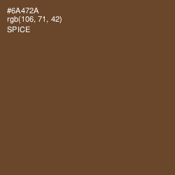 #6A472A - Spice Color Image