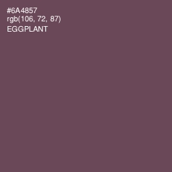 #6A4857 - Eggplant Color Image