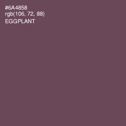 #6A4858 - Eggplant Color Image