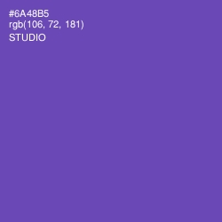 #6A48B5 - Studio Color Image