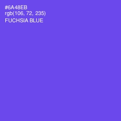 #6A48EB - Fuchsia Blue Color Image