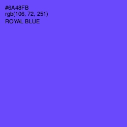 #6A48FB - Royal Blue Color Image