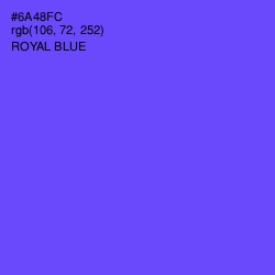 #6A48FC - Royal Blue Color Image