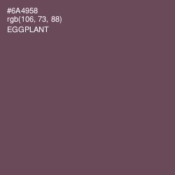 #6A4958 - Eggplant Color Image