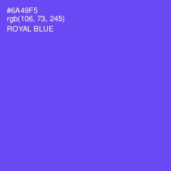 #6A49F5 - Royal Blue Color Image