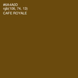 #6A4A0D - Cafe Royale Color Image