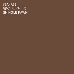 #6A4A39 - Shingle Fawn Color Image