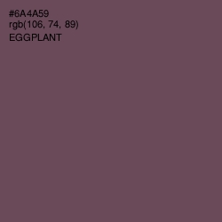 #6A4A59 - Eggplant Color Image