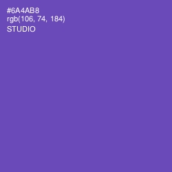 #6A4AB8 - Studio Color Image