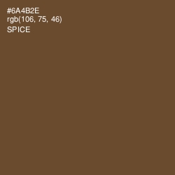 #6A4B2E - Spice Color Image