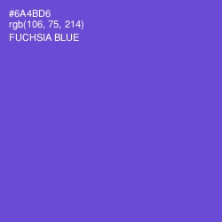 #6A4BD6 - Fuchsia Blue Color Image