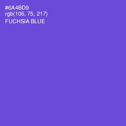 #6A4BD9 - Fuchsia Blue Color Image