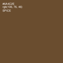 #6A4C2E - Spice Color Image