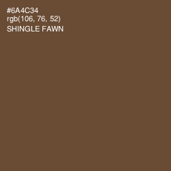 #6A4C34 - Shingle Fawn Color Image