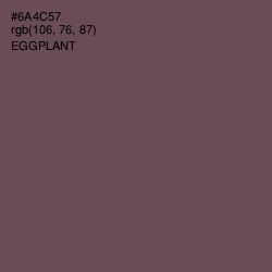 #6A4C57 - Eggplant Color Image