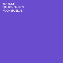 #6A4CCF - Fuchsia Blue Color Image