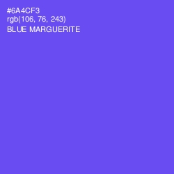 #6A4CF3 - Blue Marguerite Color Image
