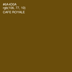 #6A4D0A - Cafe Royale Color Image