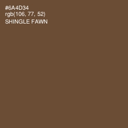 #6A4D34 - Shingle Fawn Color Image