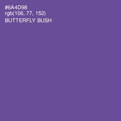 #6A4D98 - Butterfly Bush Color Image