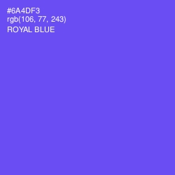 #6A4DF3 - Royal Blue Color Image