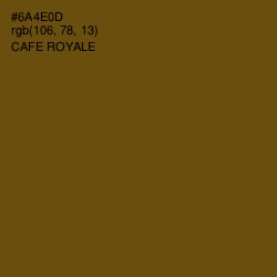 #6A4E0D - Cafe Royale Color Image