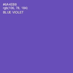 #6A4EB8 - Blue Violet Color Image