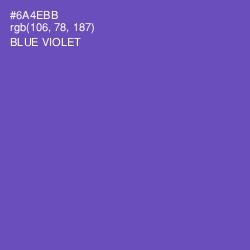#6A4EBB - Blue Violet Color Image