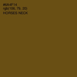 #6A4F14 - Horses Neck Color Image