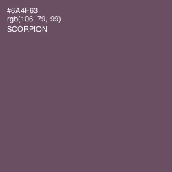 #6A4F63 - Scorpion Color Image