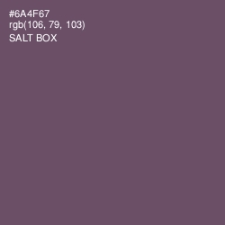 #6A4F67 - Salt Box Color Image