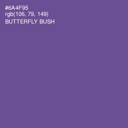 #6A4F95 - Butterfly Bush Color Image