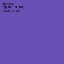 #6A50B5 - Blue Violet Color Image