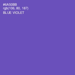 #6A50BB - Blue Violet Color Image