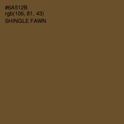 #6A512B - Shingle Fawn Color Image