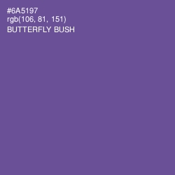 #6A5197 - Butterfly Bush Color Image