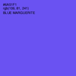 #6A51F1 - Blue Marguerite Color Image